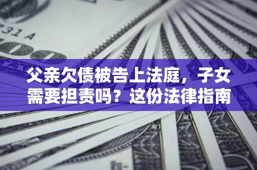 北京父亲欠债被告上法庭，子女需要担责吗？这份法律指南必须看完