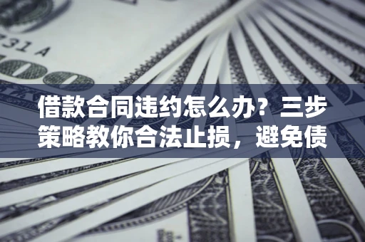北京借款合同违约怎么办？三步策略教你合法止损，避免债务危机升级